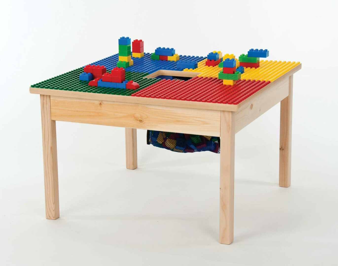 Lego Block Table Duplex with Storage